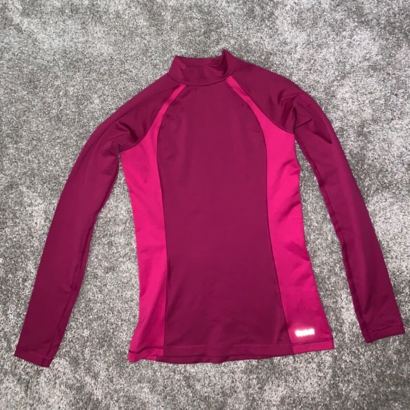 Reebok Womens Maroon/Pink Pullover - Picture 3 of 6